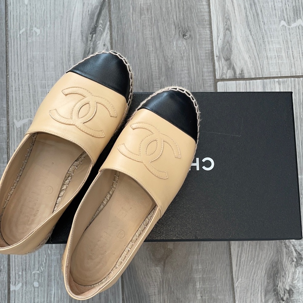 Chanel Lambskin espadrilles